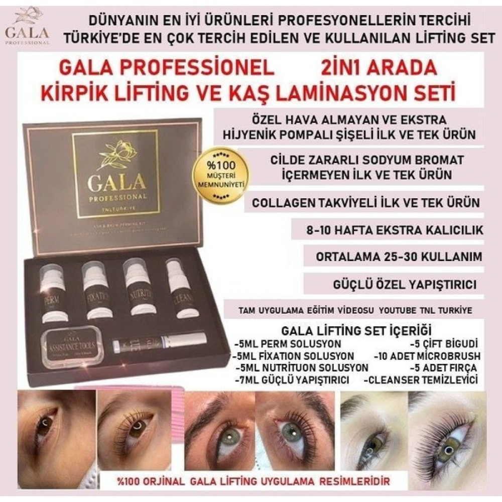 Gala Professi̇onal Gala Kirpik Lifting & Kaş Laminasyon Set - GALA KİRPİK LİFTİNG & KAŞ LAMİNASYON SET Takma Kirpik Ürünleri Fiyatı