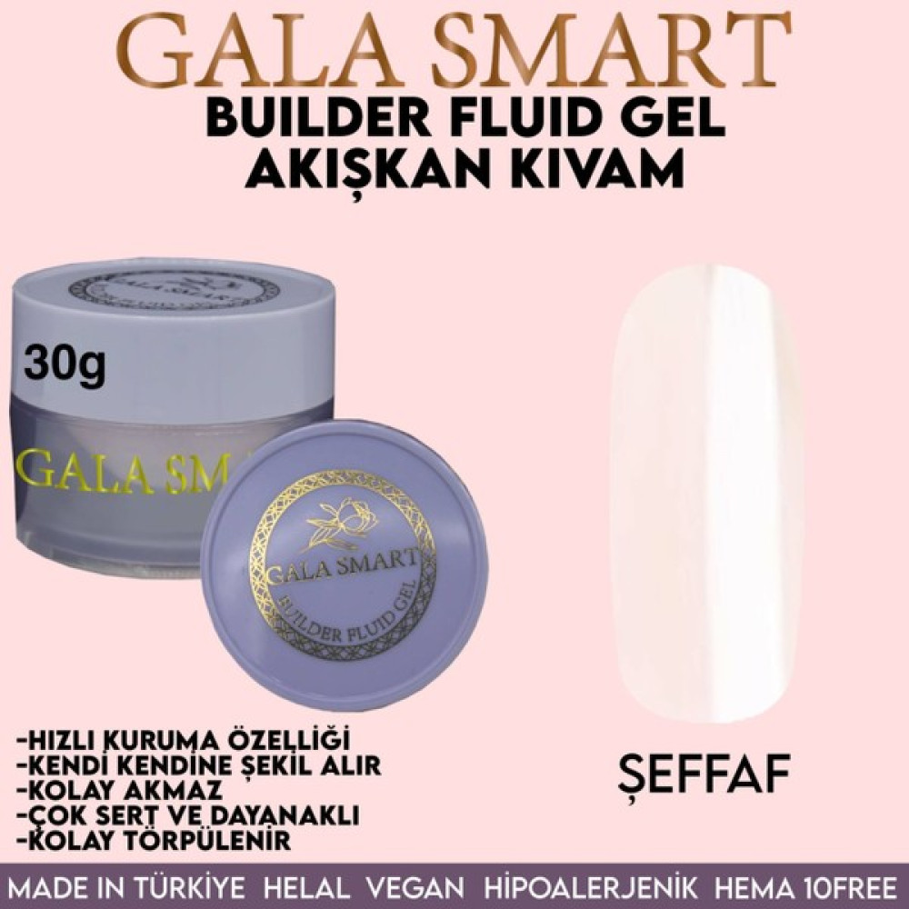 Gala Smart Builder Fluid Akışkan Kıvam Jel 30gr Şeffaf (Clear) Oto Boyaları Fiyatı