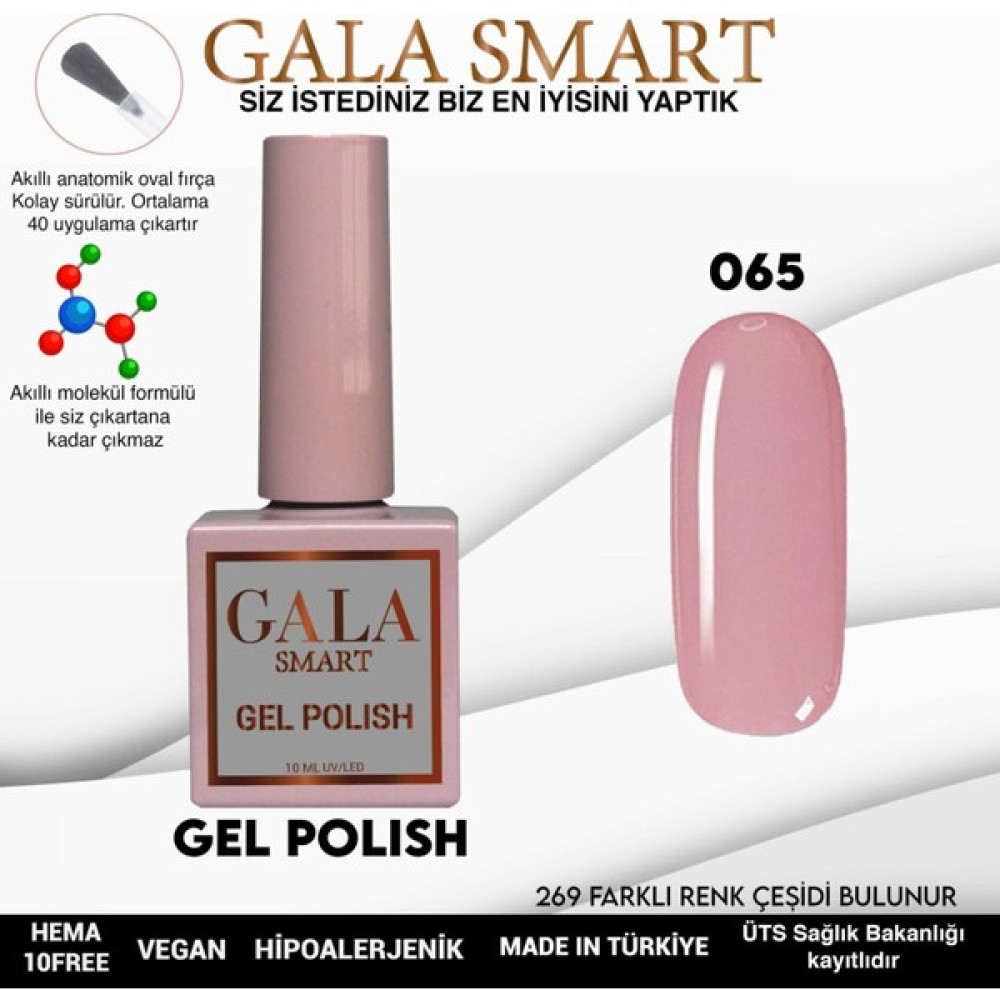 Gala Smart Classic Kalıcı Oje 10 Mle NO:065 Oto Boyaları Fiyatı