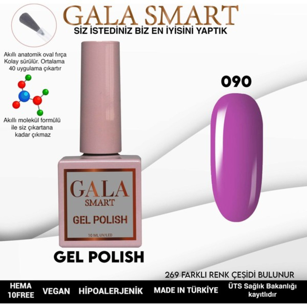 Gala Smart Classic Kalıcı Oje 10 Mle NO:090 Oto Boyaları Fiyatı