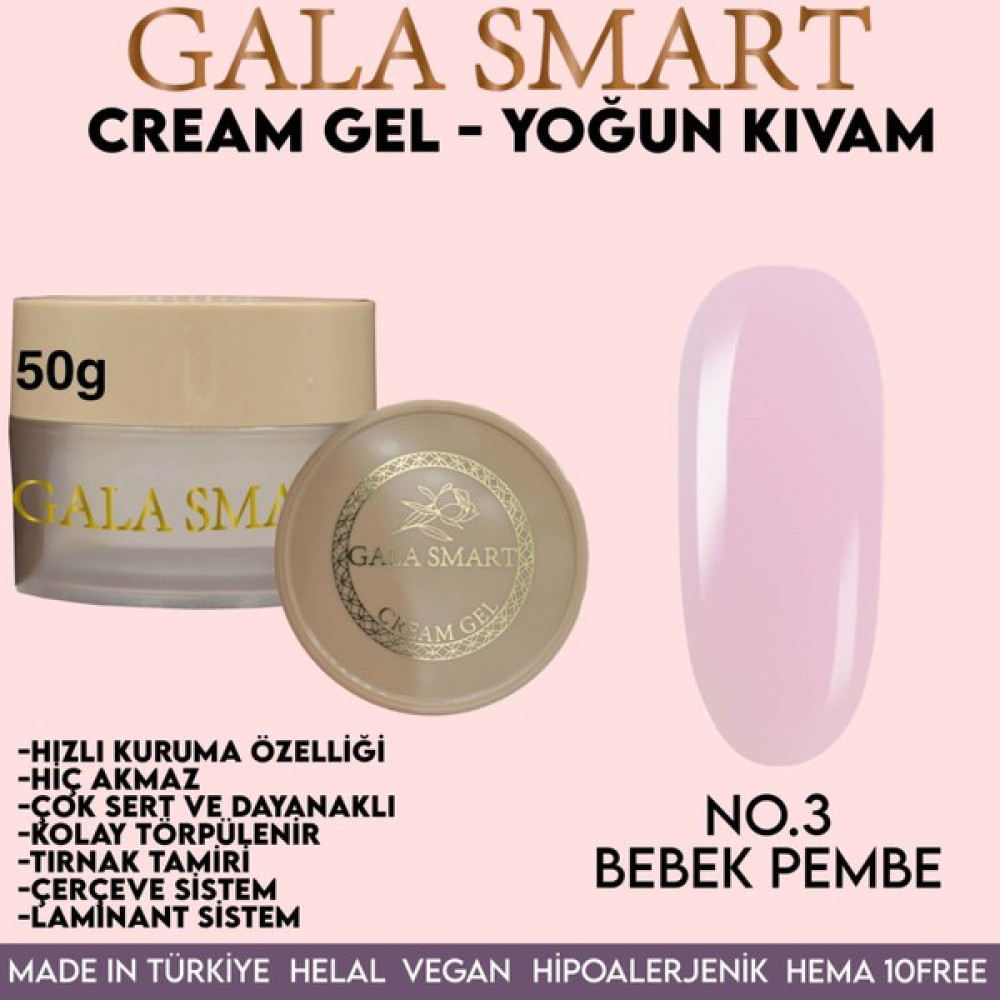 Gala Smart Cream Jel Yoğun Kıvam 50gr No.03 Oto Boyaları Fiyatı
