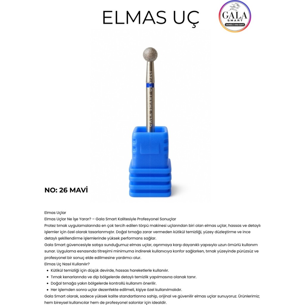 Gala Smart Freze Törpü Makinası Elmas Uç No:26 M - 26 m SSD / Solid State Drive Fiyatı