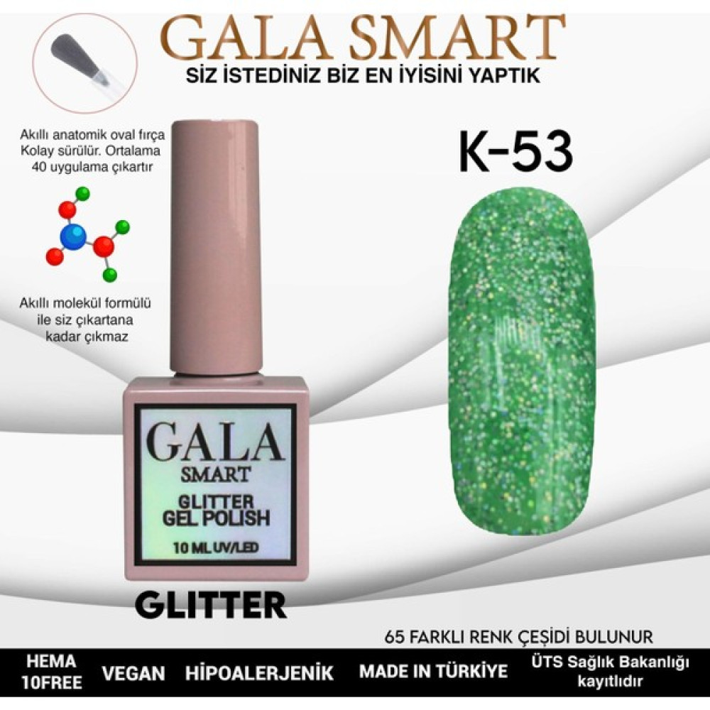 Gala Smart Glıtter Kalıcı Oje 10 Mle K53 Oto Boyaları Fiyatı
