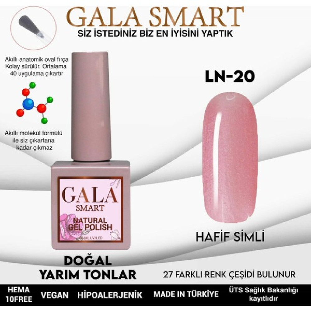 Gala Smart Natural Kalıcı Oje 10 Mle LN20 Oto Boyaları Fiyatı