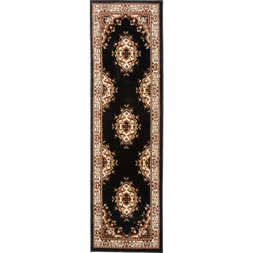 Galaksihome Yazlık Klasik Modern Hesaplı Halı 4m2 ve 6 M2 - Siyah - 80 x 200 cm Salon Halısı Fiyatı