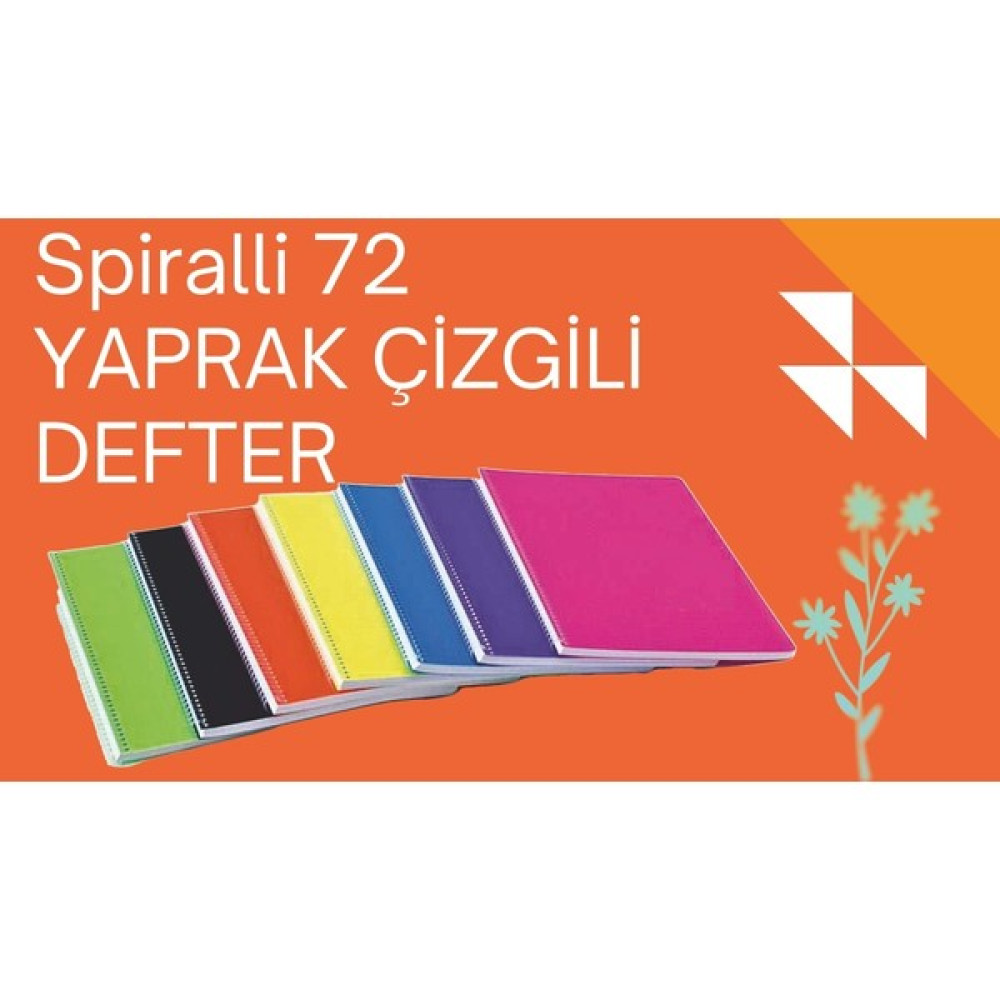 Galaksim Store A4 Spiralli Okul Defteri - ÇİZGİLİ Spiralli Defter Fiyatı