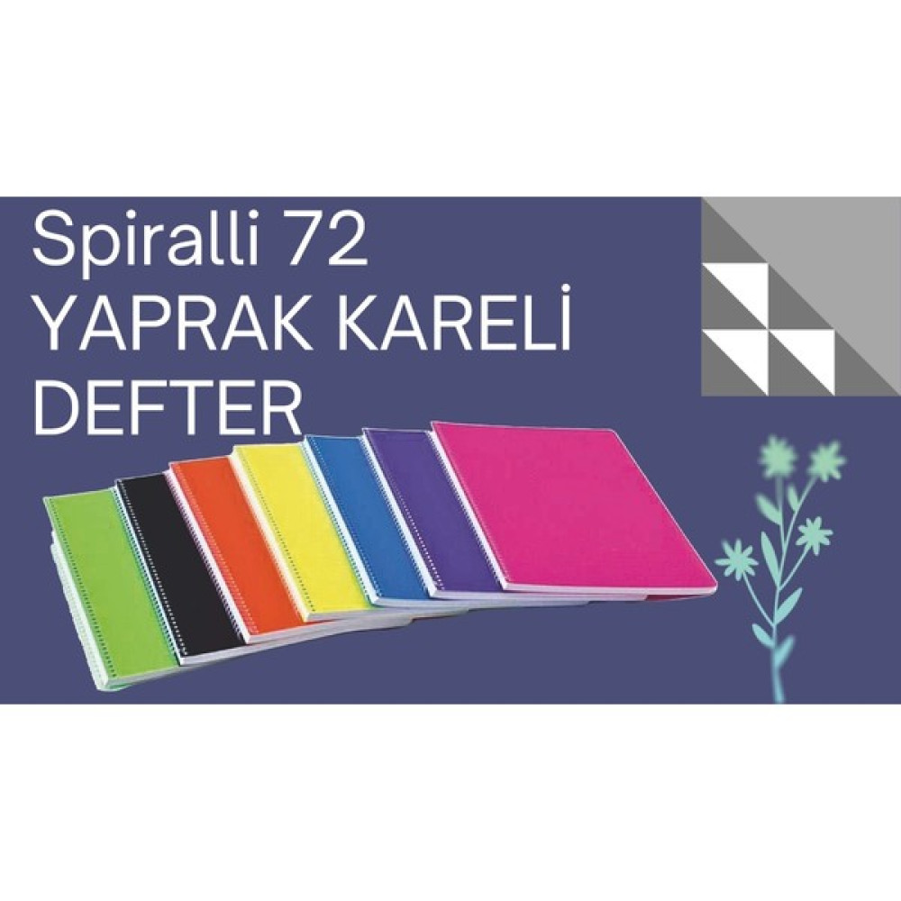 Galaksim Store A4 Spiralli Okul Defteri - KARELİ Spiralli Defter Fiyatı