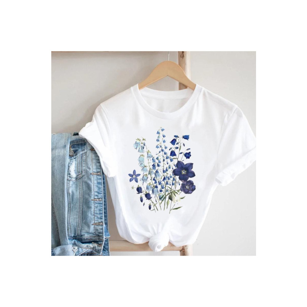 GALASHOP Kısa Kollu Tee Top Fashion Tişört Model 444 XL Beden Bayan T-shirt Fiyatı