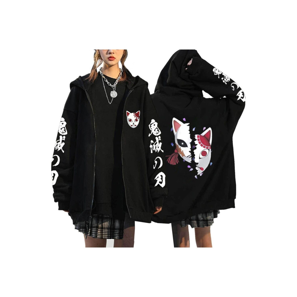 GALASHOP Unisex Hoodie Fermuarlı Anime Demon Cleaver Slayer Mod.483 L Beden Bayan Sweatshirt Fiyatı