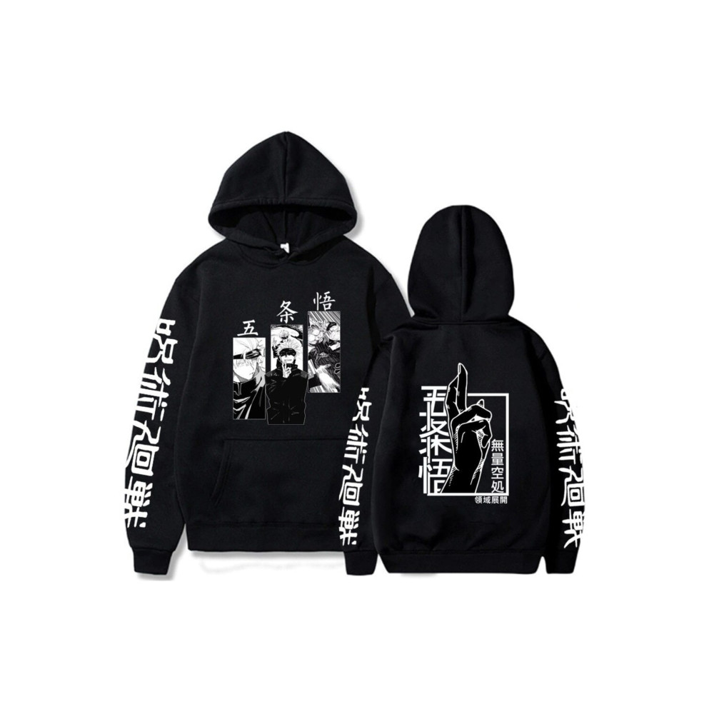 GALASHOP Yeni Japonya Anime Jujutsu Kaisen Gojo Satoru Baskılı Hoodie M Beden Bayan Sweatshirt Fiyatı