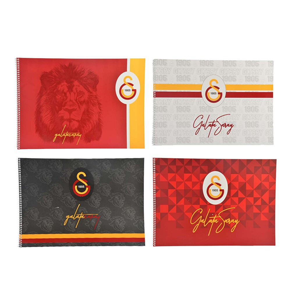 Galatasaray Resim Defteri  Spiralli Karton Kapaklı 24X34 cm  15 Yaprak Defter & Kağıt Ürünleri Fiyatı