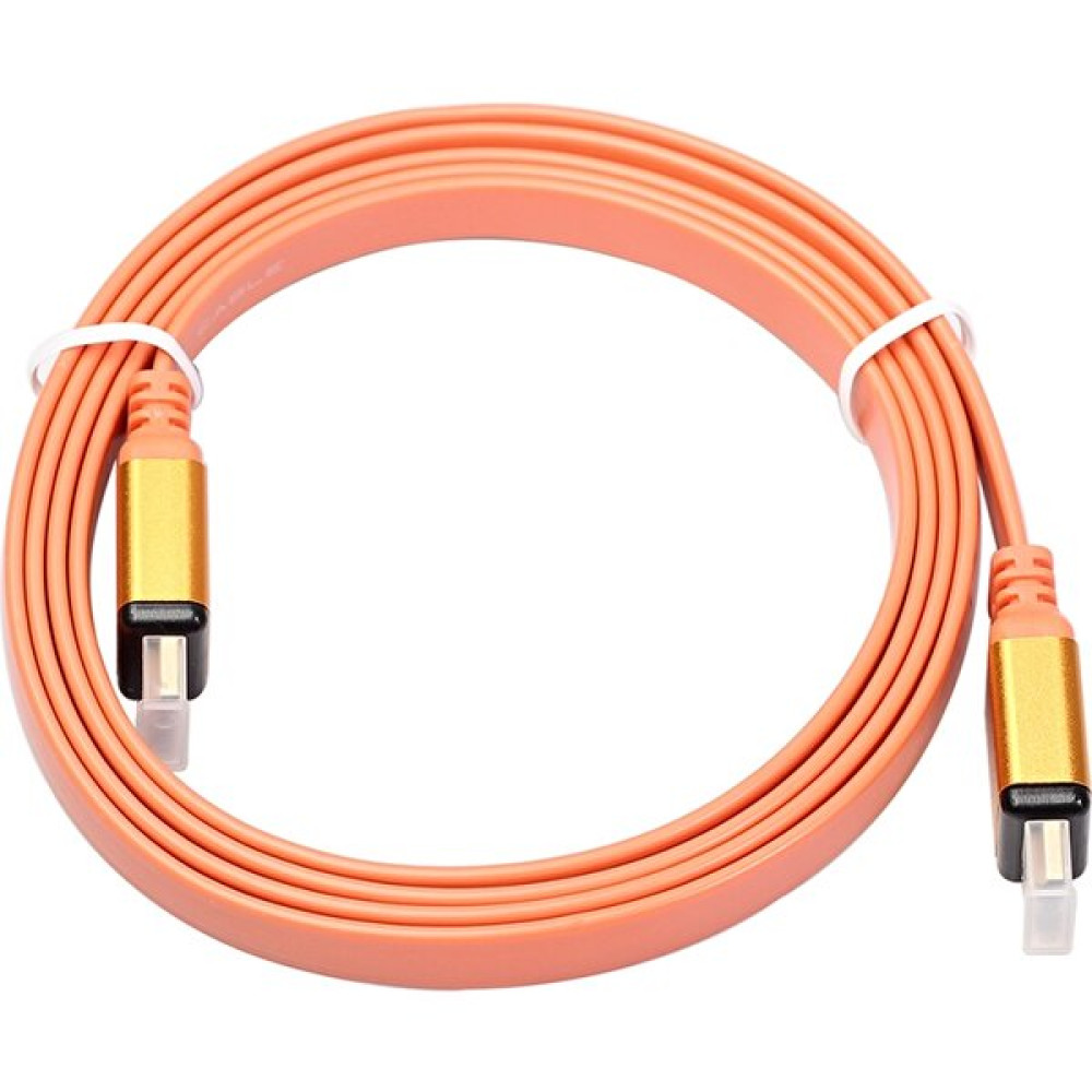 Galaxxy Link Tv Için Düz Tel Kabuk Sürüm 1.4 3D HDMI Kablosu -1.8m(Turuncu) (Yurt Dışından) - Siyah Bilgisayar Çevirici ve Adaptörü Fiyatı