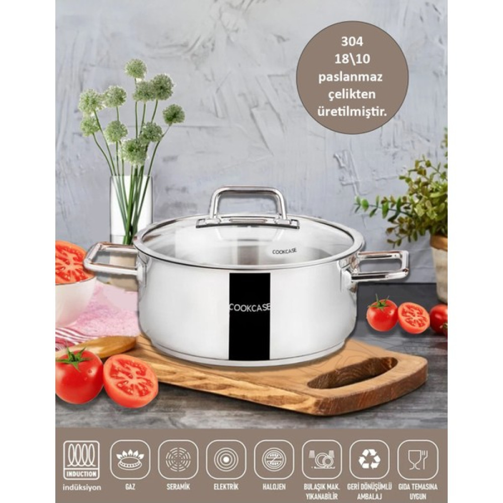 Galaxy Çelik Derin Indüksiyon Tabanlı Tencere 26 cm 8,0 Lt Oto Boyaları Fiyatı