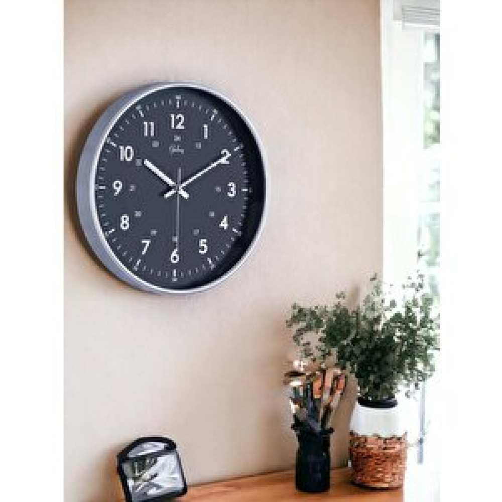 GALAXY Galaxy D-218-g-2 Modern Kadran 30 Cm Sessiz Akar Duvar Saati Gri Dekoratif Saat Fiyatı