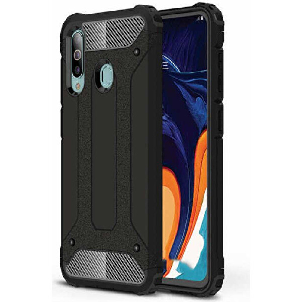 Galaxy Samsung A20S Tank Sert Silikon Kılıf - Siyah Cep Telefonu Kılıfı Fiyatı