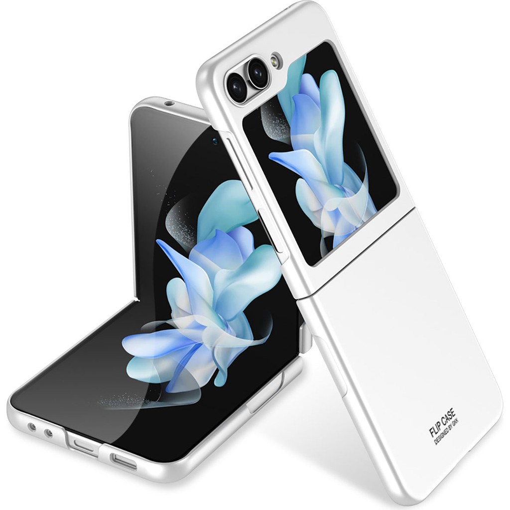 Galaxy Z Flip 5 Kılıf Zore Korumalı Sert Plastik Kıpta Kapak - Gümüş Cep Telefonu Kılıfı Fiyatı