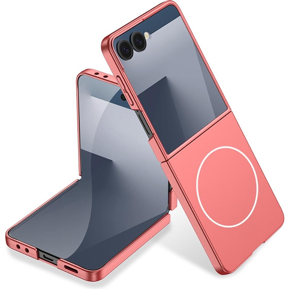 Galaxy Z Flip 7 Uyumlu Magsafe Kılıf Kamera Korumalı Premium Kapak Mat Tasarım Ince Yapılı - Rose Gold Cep Telefonu Kılıfı Fiyatı