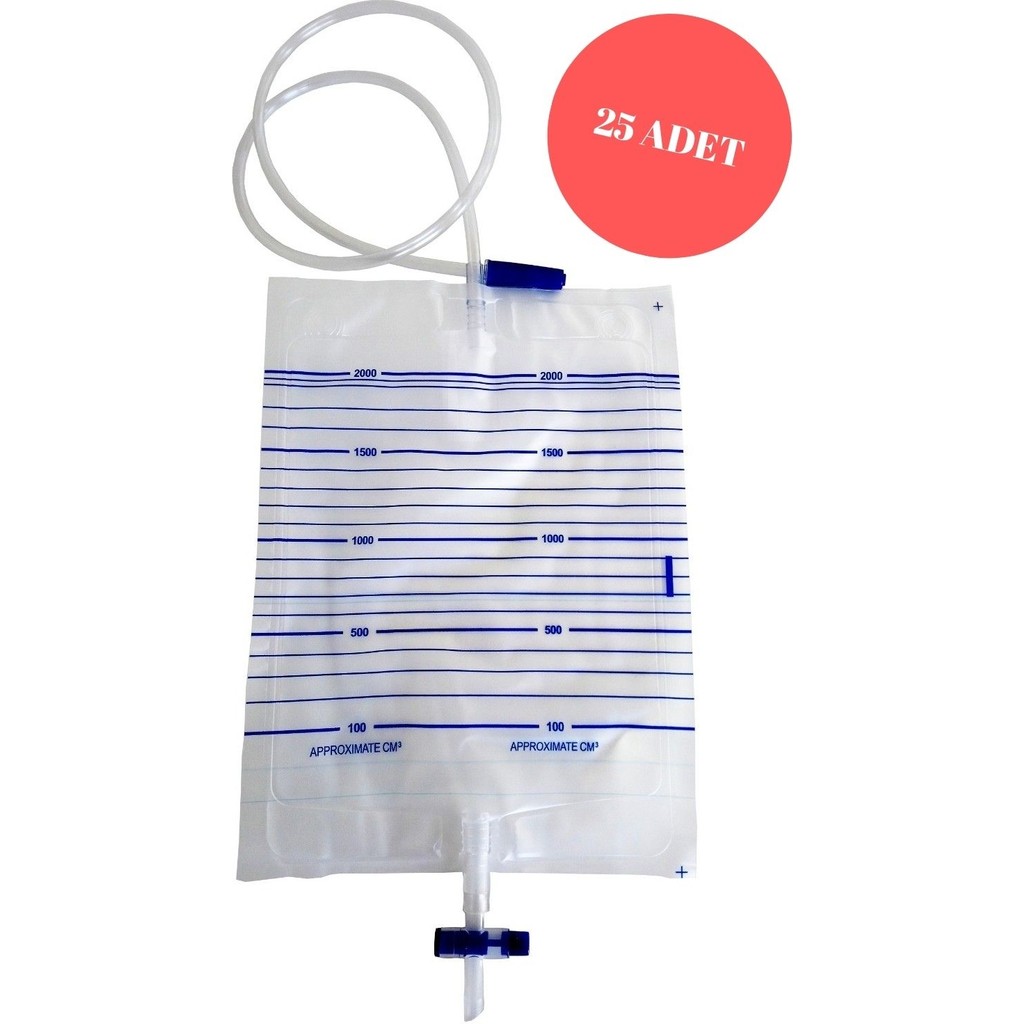 Galena T Musluklu İdrar Torbası 2000 ml 25'li Paket Diğer Fiyatı