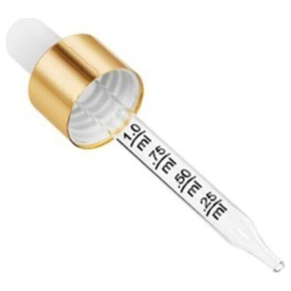 Galenik Damlalık Cam Dereceli / Metal Gold Kapaklı - 50ML Şişe Için Okul Malzemeleri Fiyatı