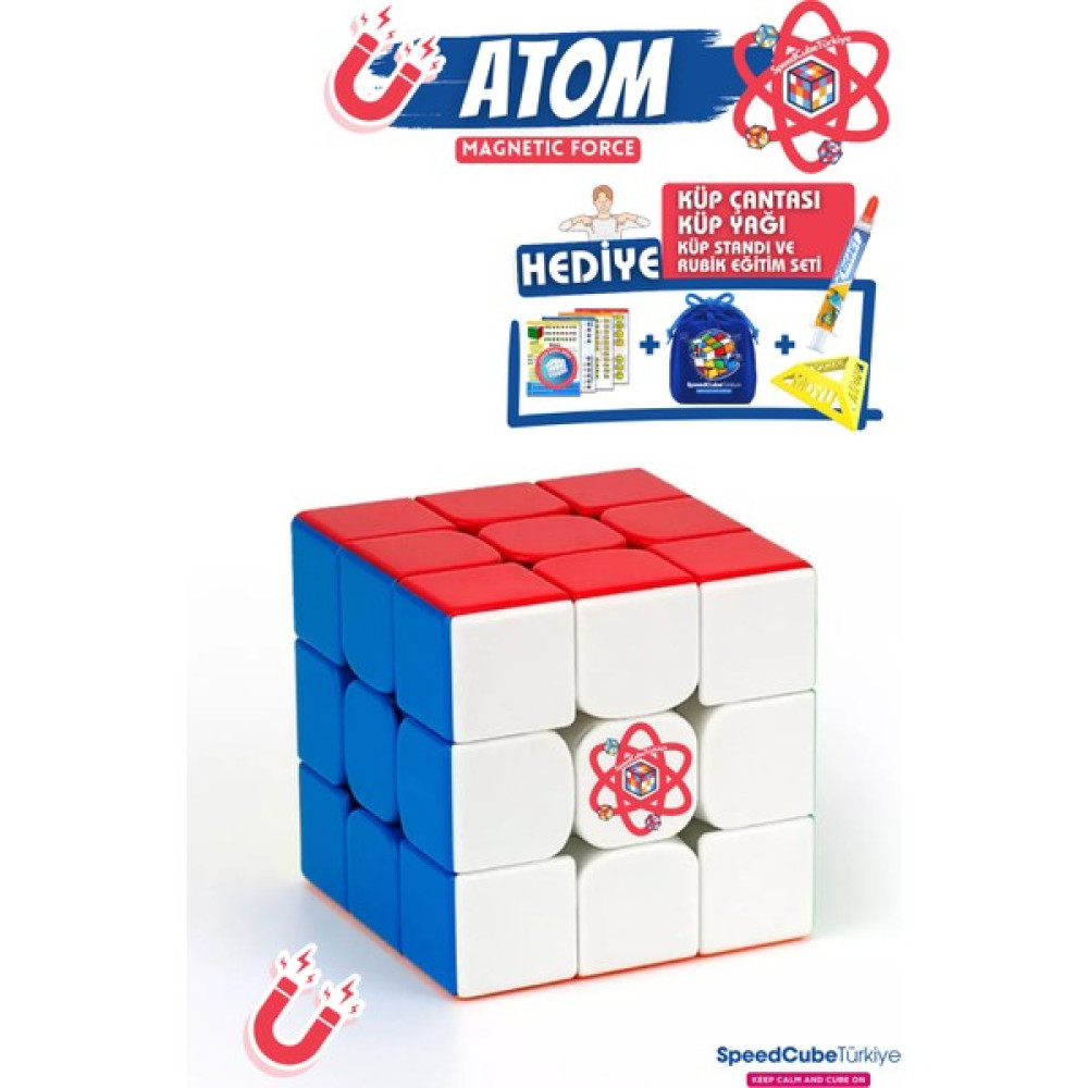 Galery Wood 3x3 Atom Mıknatıslı Manyetik Profesyonel Rubik Zeka Küpü Speedcube Eğitici Oyuncak Hız Küpü Oyun & Hobi Fiyatı
