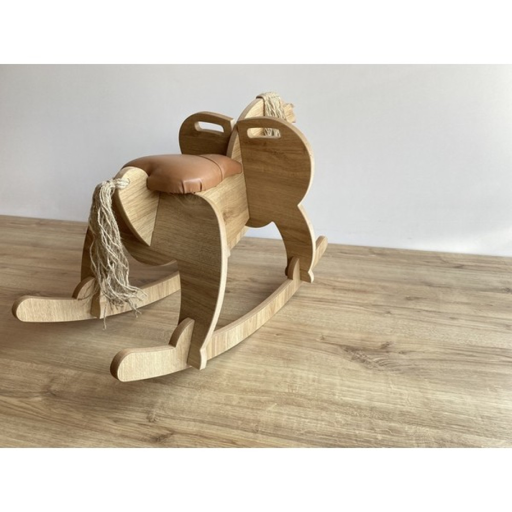 Galery Wood Ahşap Sallanan At-Deri Koltuklu, Sallanan Çocuk Oyuncak, Bebek Oyuncakları, Çocuk Aktivite - Doğal Çam Rengi Bebek Oyuncakları Fiyatı