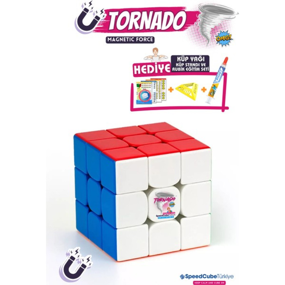 Galery Wood Tornado 3x3 Profesyonel Manyetik Mıknatıslı Rubik Küp Akıl Küpü Zeka Küpü Speedcube Eğitici Oyun & Hobi Fiyatı