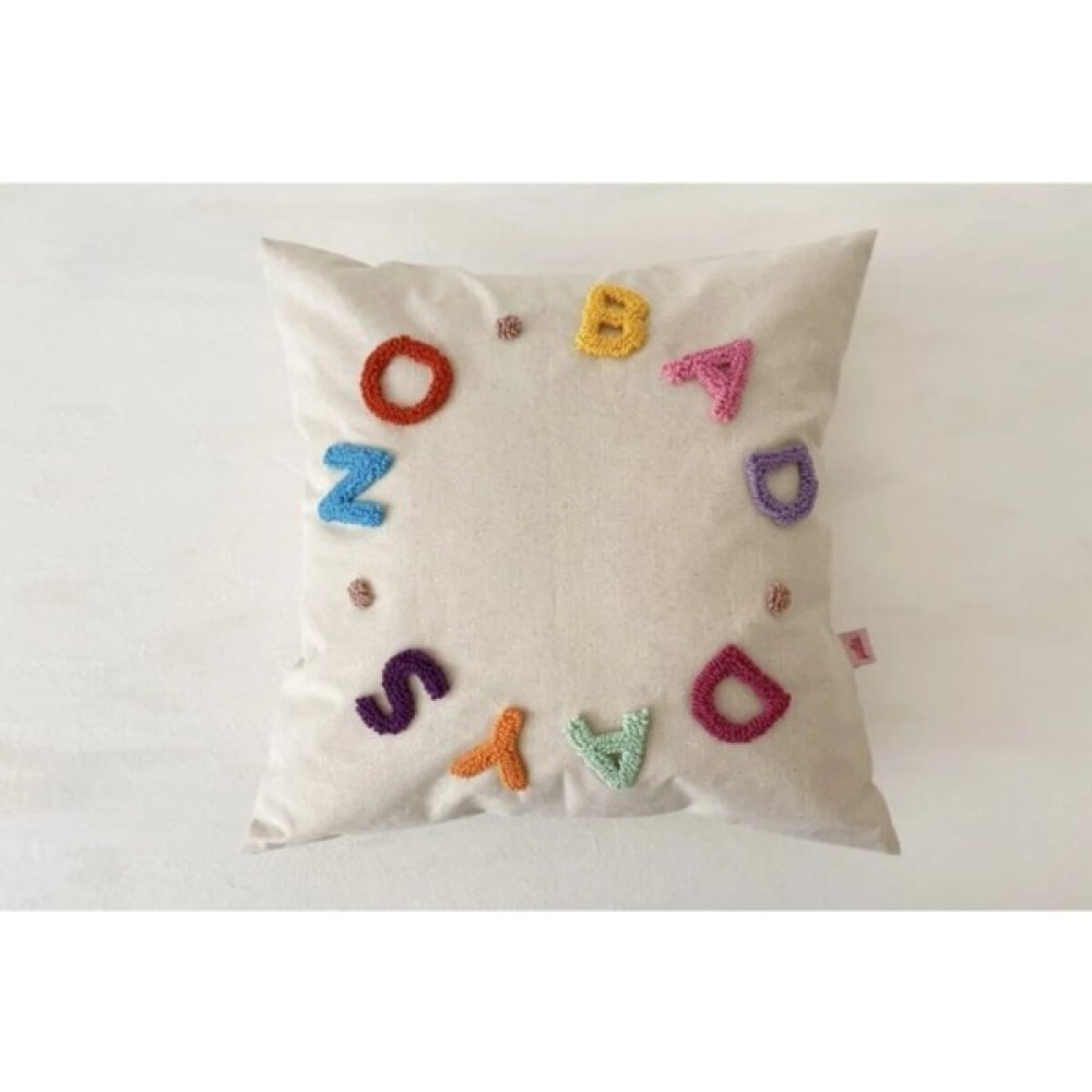 Galia Textile Galia Tasarım No Bad Days Yıkanmış Keten Punch Kırlent Yastık Kılıfı Renkli - 45 x 45 cm Kırlent / Mobilya Yastığı Fiyatı