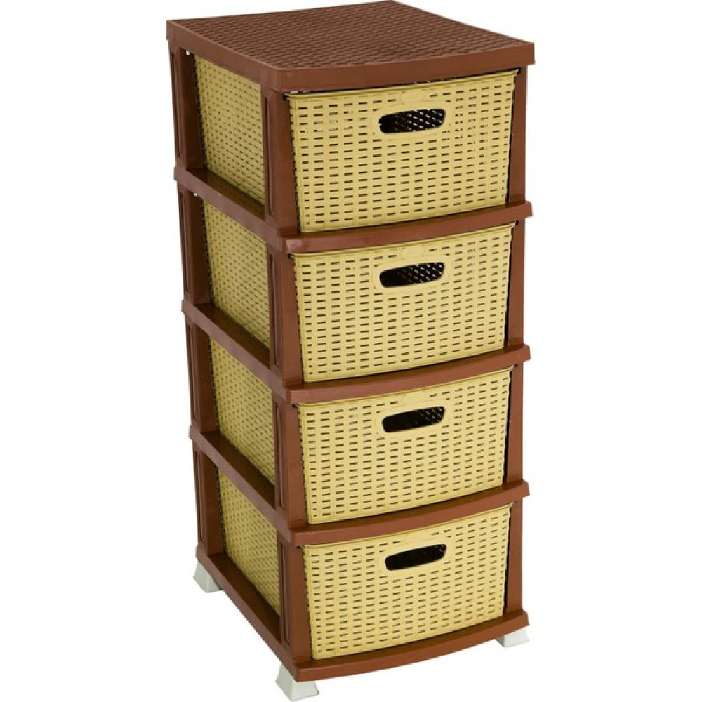 Galleon Design Rattan Komidin (4 Çekmeceli Sebzelik) Çölbeji Saklama Kapları Fiyatı