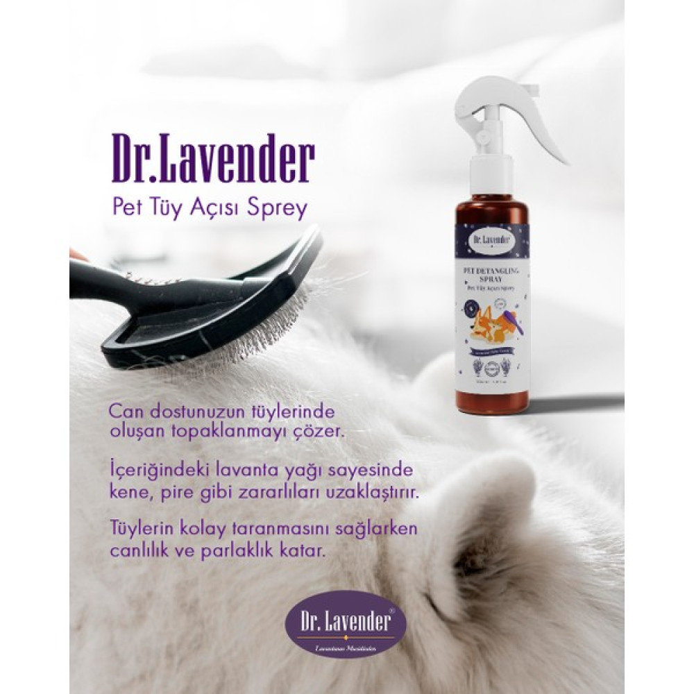 Gallipoli Lavender Lavantalı Pet Tüy Açıcı Kene ve Pire Önleyici Kolay Taranma ve Tüy Bakım Spreyi Evcil Hayvan Ürünleri Fiyatı