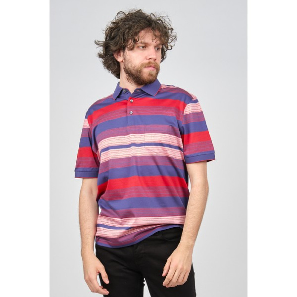 Gallus Erkek Cep Detaylı Blok Desenli Polo Yaka T-Shirt 1194176 Kırmızı Erkek T-shirt Fiyatı