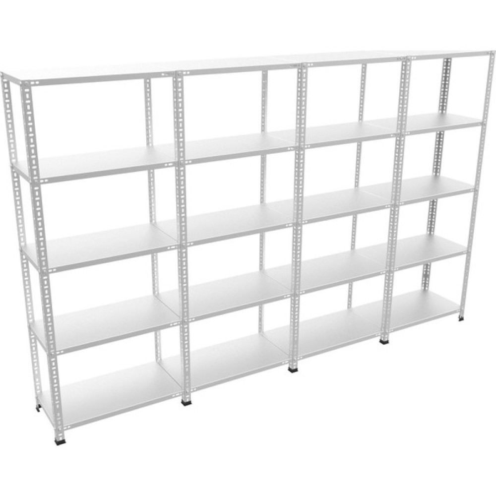 Galvanizraf 5 Katlı 4 Lü Bitişik Galvaniz Çelik Raf Arşiv Depo Kiler Rafı 31X75X200 - Füme Evrak Dolabı Fiyatı