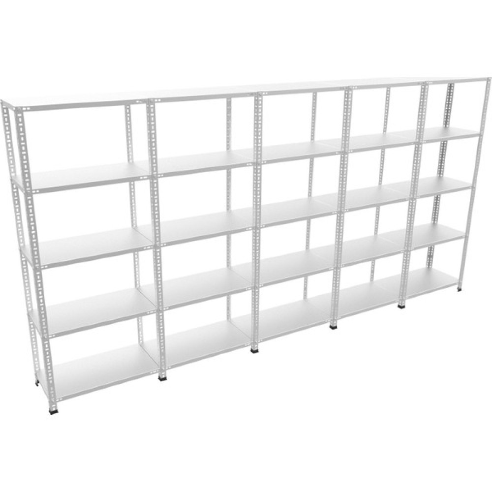 Galvanizraf 5 Katlı 5 Li Bitişik Galvaniz Çelik Raf Arşiv Depo Kiler Rafı 31X60X200 - Füme Evrak Dolabı Fiyatı