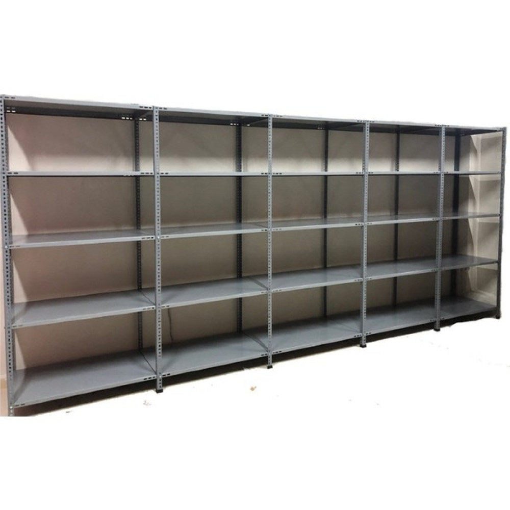 GalvanizRaf 5 Katlı 5 li Bitişik Galvaniz Çelik Raf Arşiv Depo Kiler Rafı 31x93x200 - Füme Evrak Dolabı Fiyatı