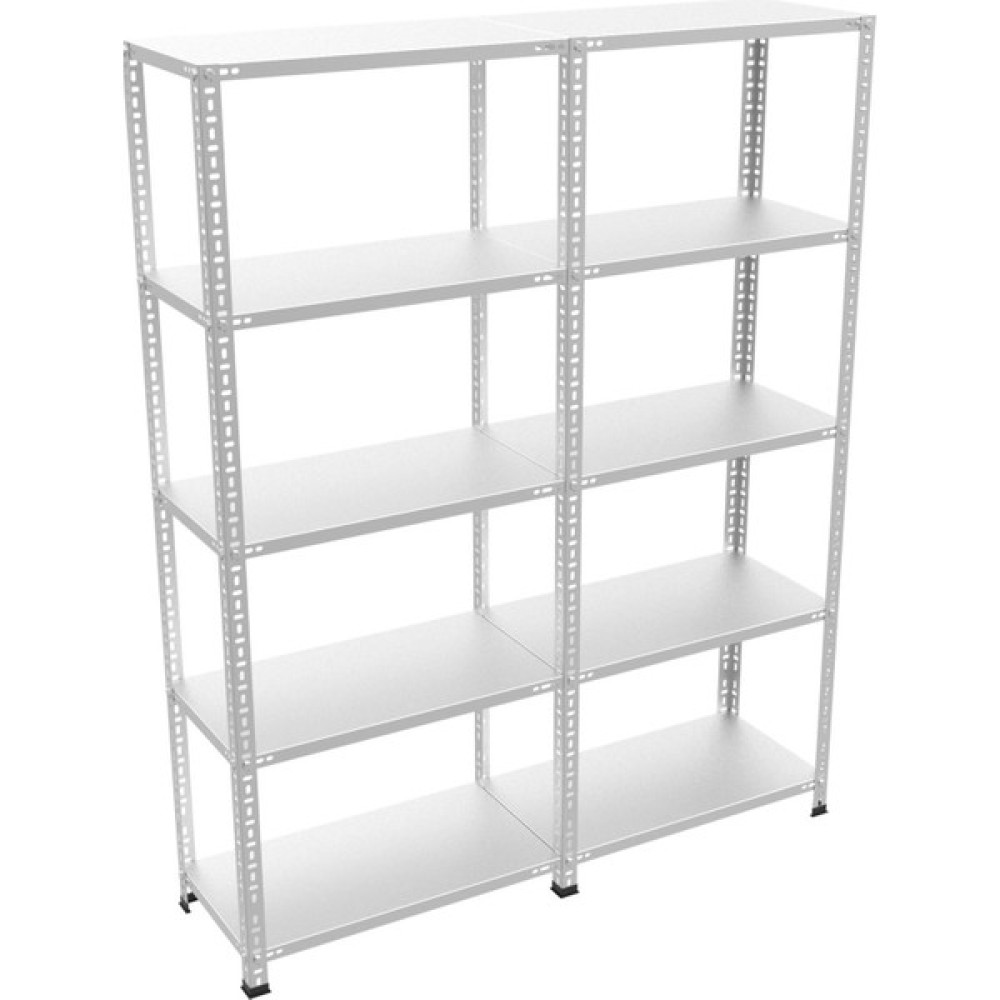 Galvanizraf 5 Katlı Duble 2 Li Galvaniz Çelik Raf Arşiv Depo Kiler Rafı 31X120X200 - Füme Evrak Dolabı Fiyatı