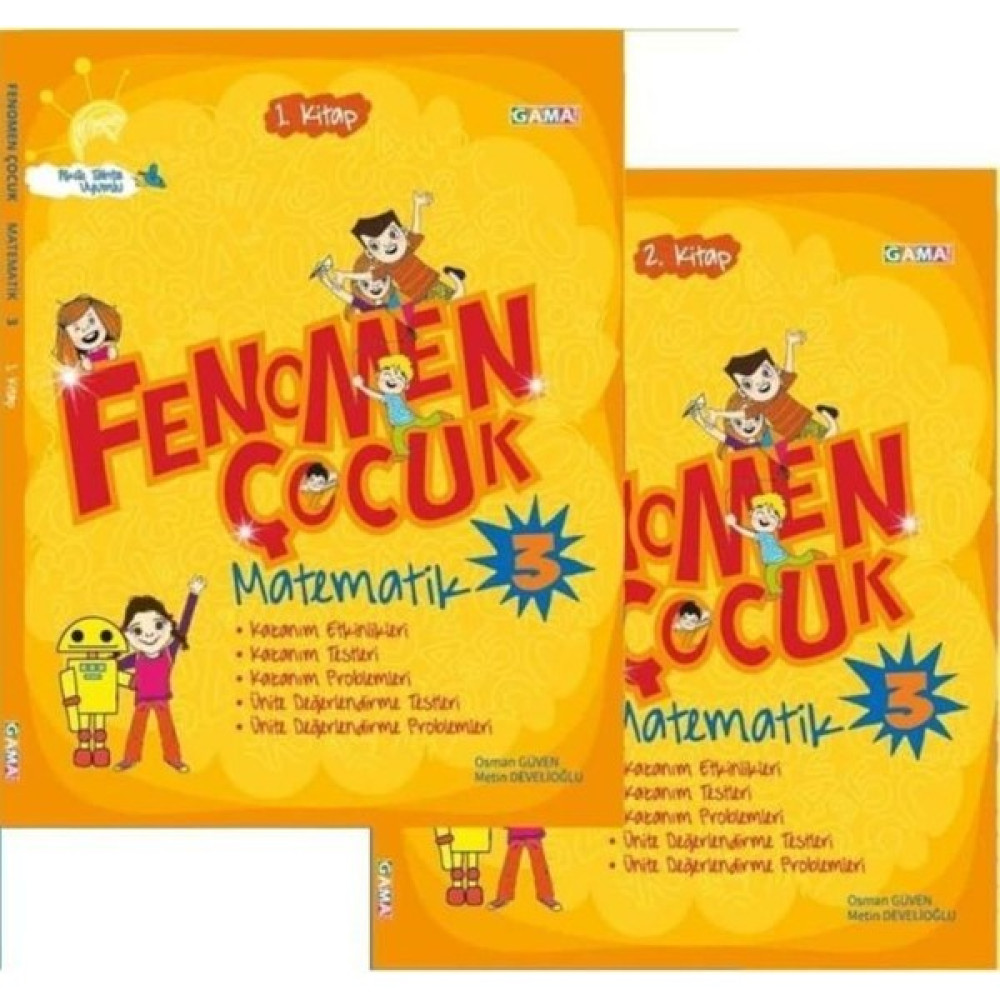 Gama Fenomen Çocuk 3. Sınıf Matematik 1. ve 2. Kitap Kaynak Kitapları Fiyatı
