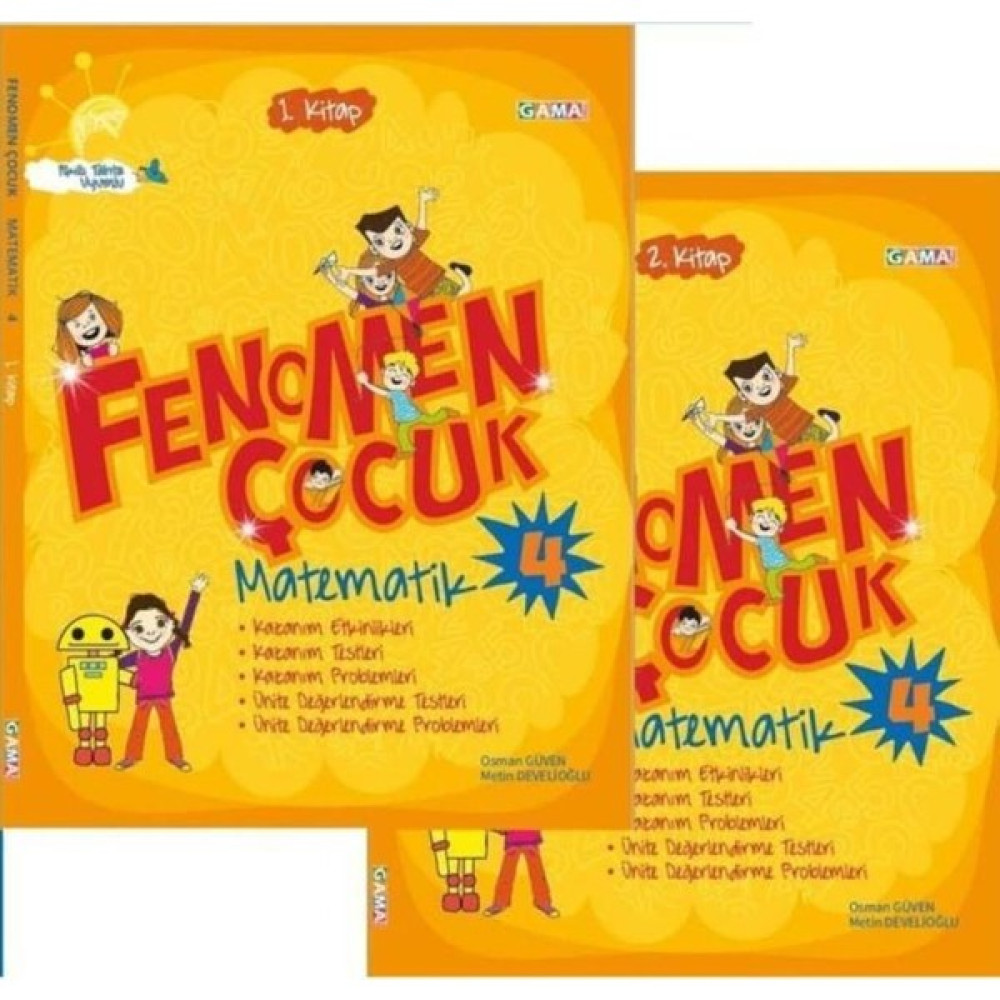 Gama Fenomen Çocuk 4. Sınıf Matematik 1. ve 2. Kitap Kaynak Kitapları Fiyatı