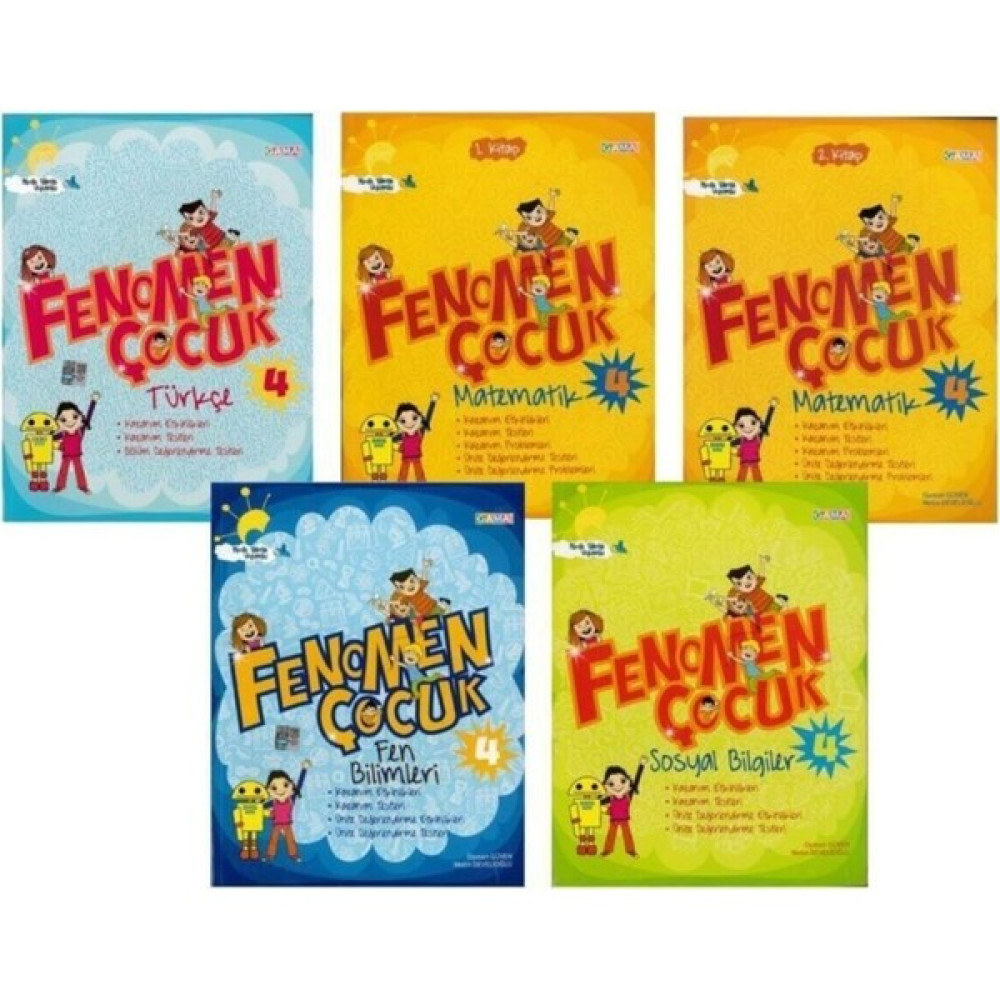 Gama Okul Fenomen Çocuk 4. Sınıf Set - 5 Kitap Tüm Dersler Fiyatı