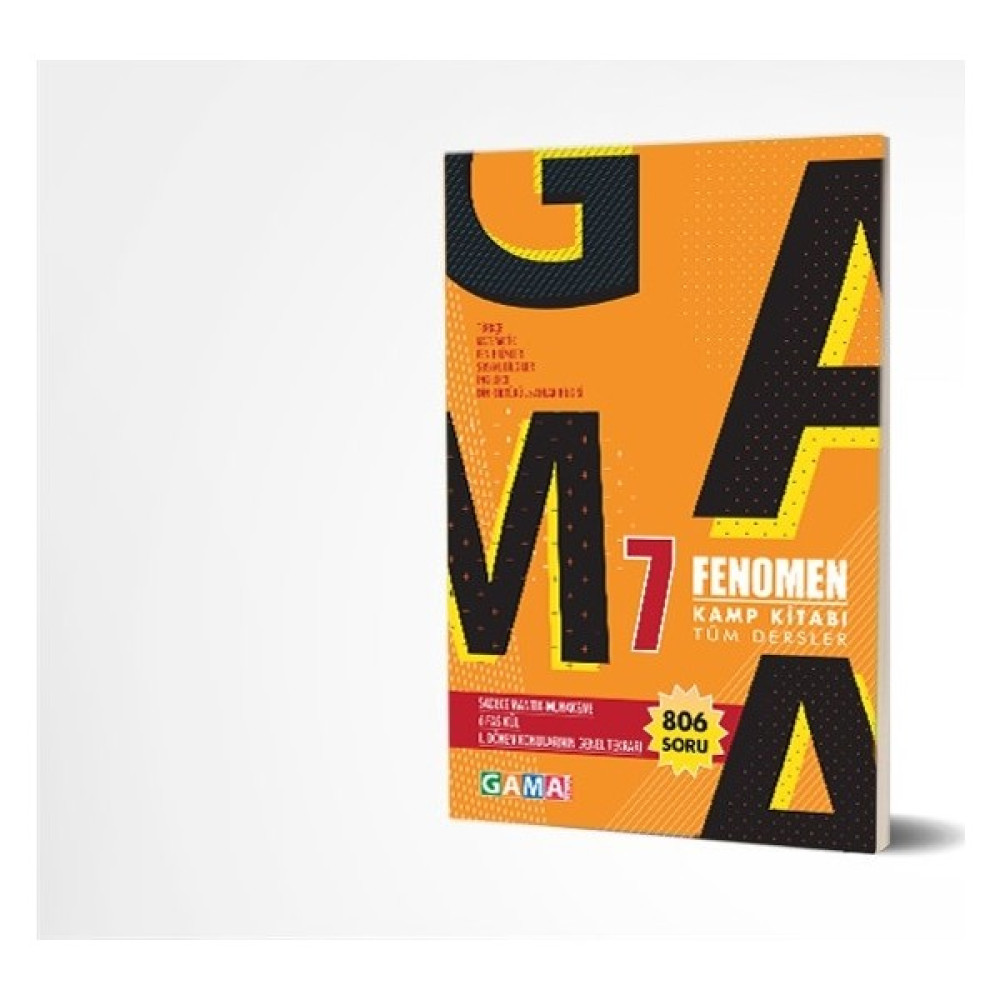 Gama Yayınları 7. Sınıf Tüm Dersler Fenomen Kamp Kitabı Tüm Dersler Fiyatı