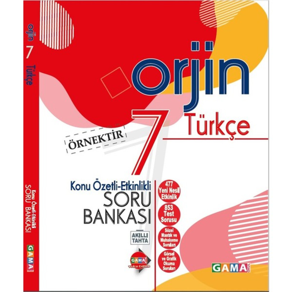 Gama Yayınları 7.sınıf Orjin Türkçe Konu Özetli Etkinlikli Soru Bankası Türkçe Fiyatı