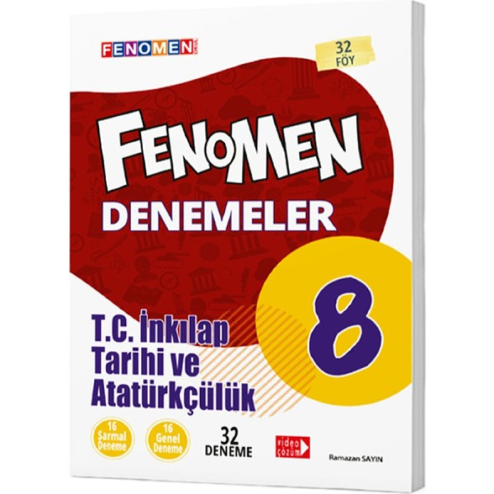 Gama Yayınları 8. Sınıf Fenomen İnkılap Tarihi ve Atatürkçülük 32 Deneme Kaynak Kitapları Fiyatı