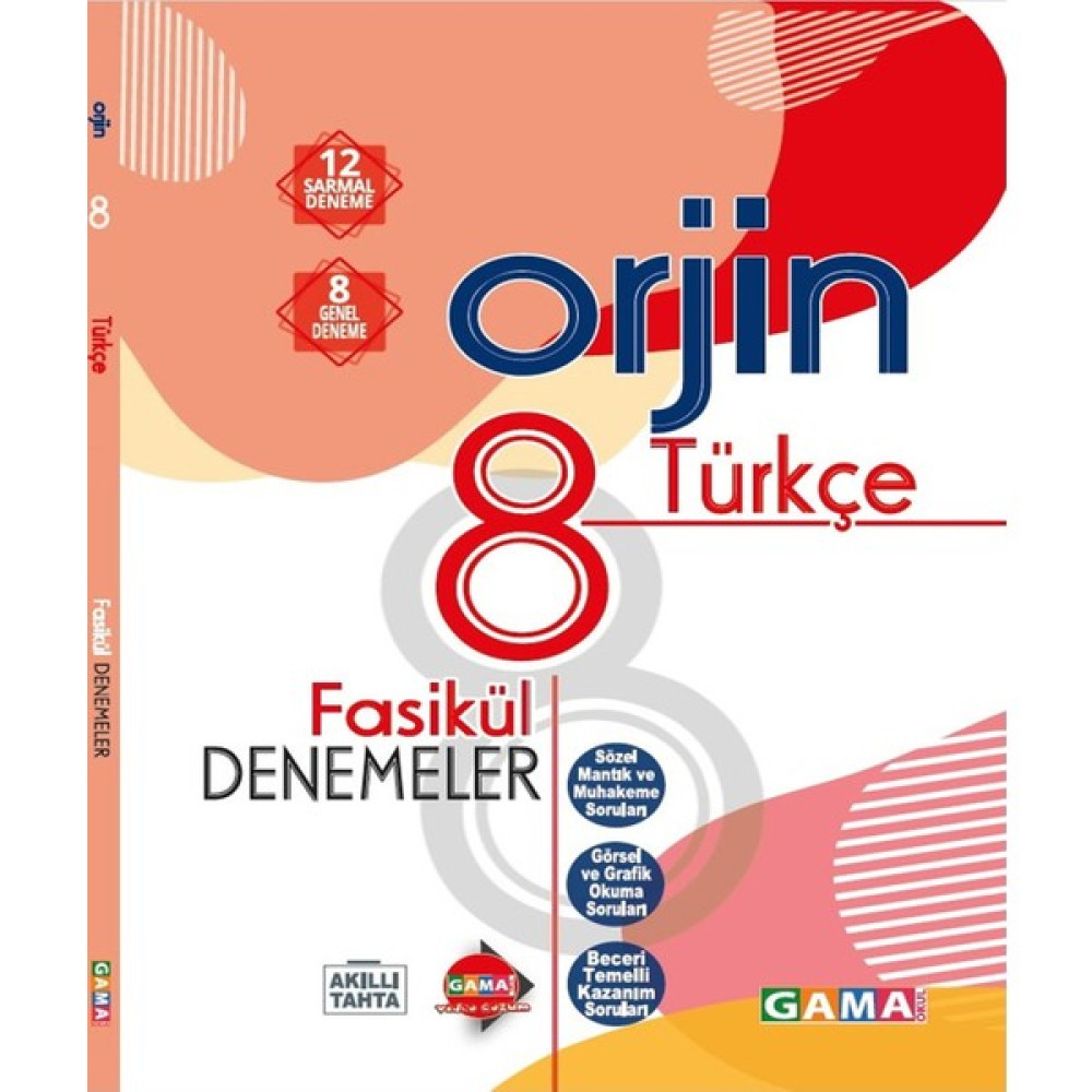 Gama Yayınları 8. Sınıf Orjin Türkçe Fasikül Denemeler Türkçe Fiyatı