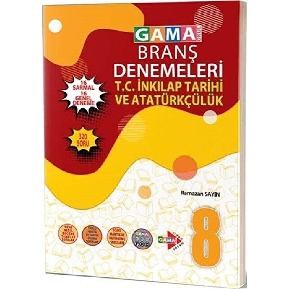 Gama Yayınları 8. Sınıf T.C. İnkılap Tarihi ve Atatürkçülük 32 Deneme Kaynak Kitapları Fiyatı