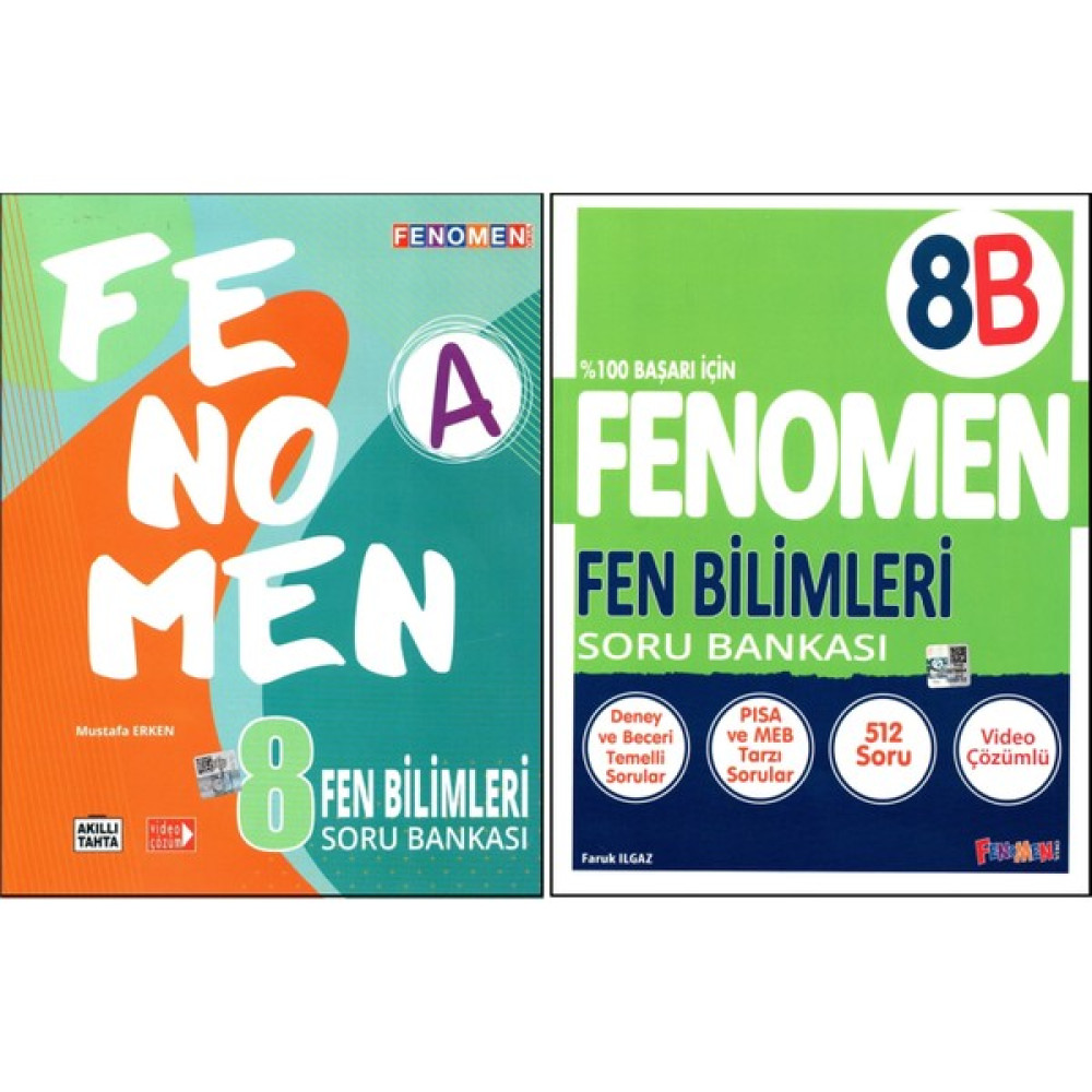 Gama Yayınları Fenomen 8. Sınıf Lgs Fen Bilimleri Soru Bankası A ve B Kitabı 2 Kitap Fen - Bilişim ve Teknoloji Fiyatı
