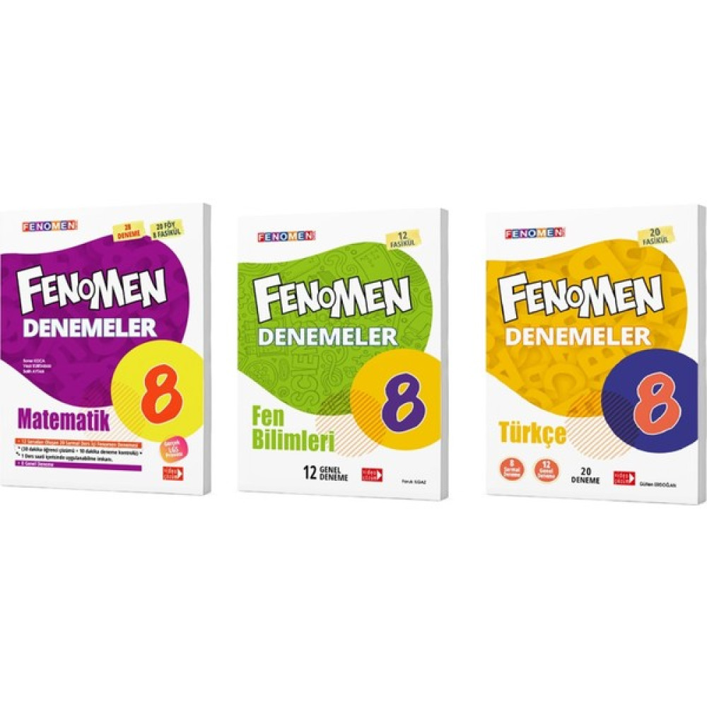 Gama Yayınları Fenomen 8. Sınıf Lgs Matematik+Türkçe+Fen Bilimleri Deneme Seti 3 Kitap Tüm Dersler Fiyatı