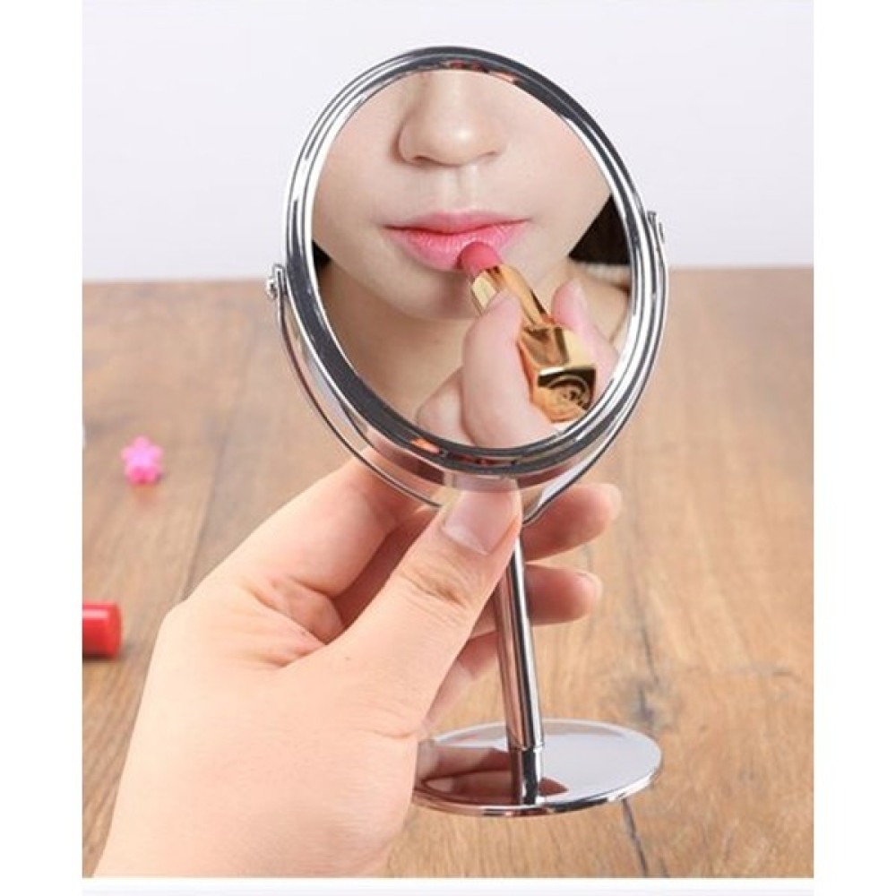 Gaman AYN-101 Krom Büyüteçli Taşınabilir Mini Çift Taraflı Makyaj Aynası Oval - Standlı Seyahat Aynası Oto Boyaları Fiyatı