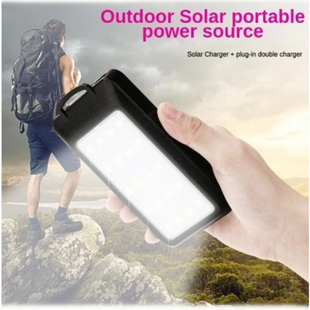 Gaman Solar Güneş Enerjili Powerbank Kamp Feneri Acil Durum Feneri 20.000 Mah  20 LED 4 Mod - Siyah Taşınabilir Şarj Cihazı - Powerbank Fiyatı