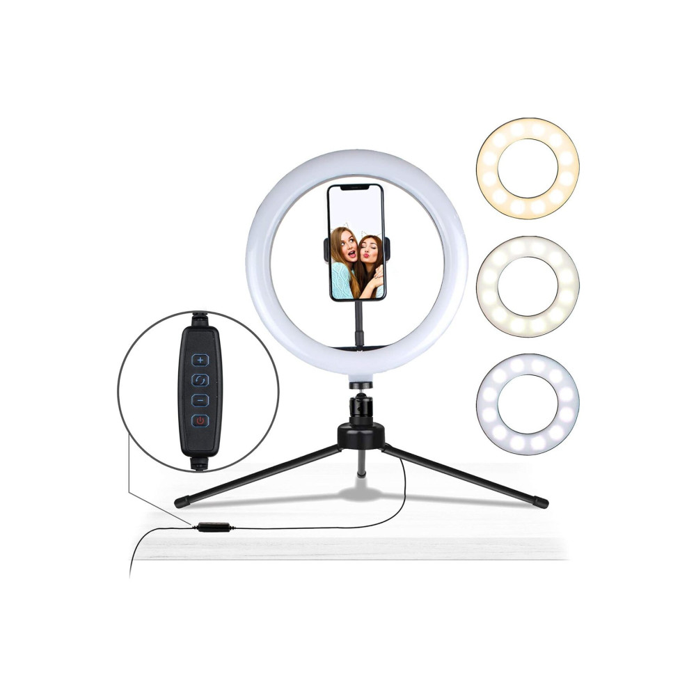 gaman Tripodlu Youtuber Selfie Led Işıklı Masaüstü Tripod 10 Inç(26 CM) Kuaför Makyaj Işığı Tiktok Işığı Fotoğraf Makinesi Aksesuarları Fiyatı