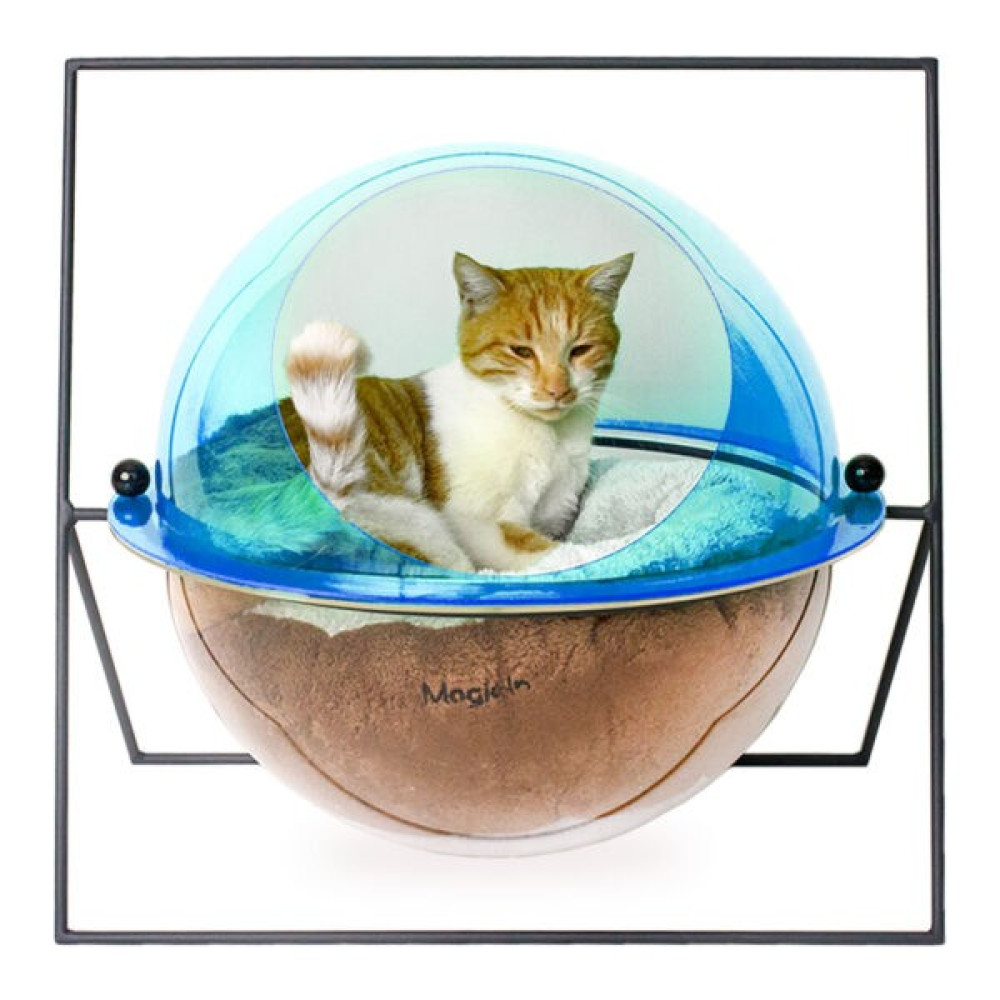Gamay Group Mars Kedi Evi ve Renkli Kedi AKSESUARLARI-360° Panoramik Manzaralı Mars Kedi Evi, Kedi Oyun Evi - Mavi Evcil Hayvan Ürünleri Fiyatı