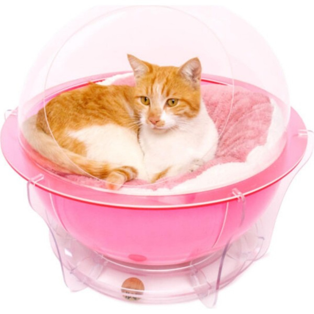 Gamay Group Satürn Kedi Evi ve Renkli Kedi AKSESUARLARI-360° Panoramik Manzaralı Kedi Evleri, Dış Mekan Kedi Oyun Evi ve Şık Pleksi Kedi Evi Modelleri - Pembe Evcil Hayvan Ürünleri Fiyatı