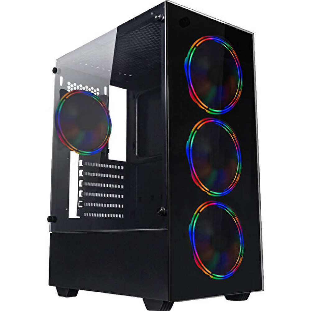 Game Case Gamecase Tropicano 6 x 120 mm Rainbow Fanlı Bilgisayar Kasa + 550W 80+ PSU - 8307 PC Kasaları Fiyatı